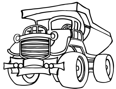 Dump Truck Printable Coloring Pages
